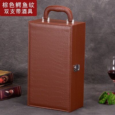 Hoogwaardige Rode Wijn Cadeau Verpakking Doos Enkele Fles Met Cocktail Set Wijn Set Beste Cadeau Pakket Kerst Decoratie: E