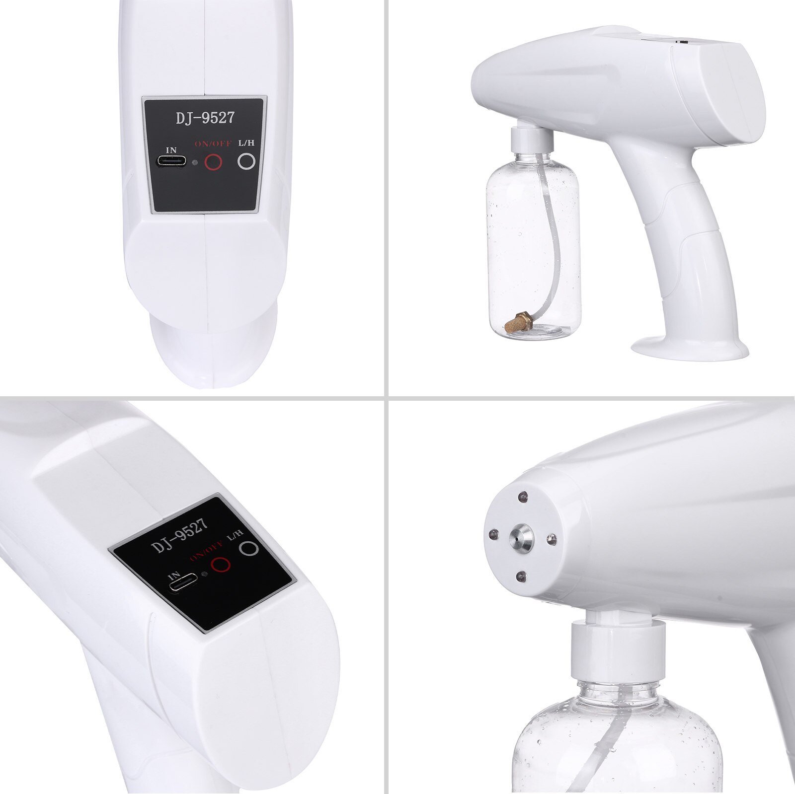 Handheld Nebulizer Portable Atomizer Blue Light Nano Steam Atomizing Fogger Disinfection Sprayer With Battery #41