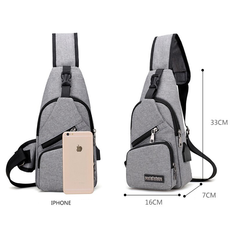 NIYOBO Women Single Shoulder Strap Bag Waterproof Male Knapsack Sling Chest Back Pack Bags Unisex Crossbody Bag