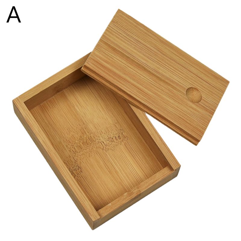 Brand Bamboe Kaarten Opbergdoos Desktop Houten Poker Speelkaart Doos Case Voor Tarots Spelen Games Tafel Board Deck game: A