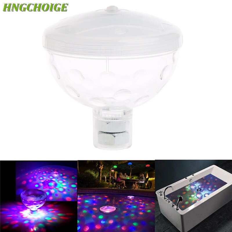 HNGCHOIGE 4 LED Floating Underwater Disco Light Glow Show Swimming Pool Tub Spa Lamp