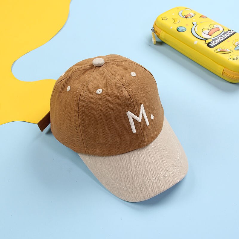 Casquette de Baseball avec lettres coréennes pour bébé, chapeau de Sport de plein air pour enfants de 2 à 5 ans, chapeau de soleil ajustable pour garçons et filles, printemps été: M