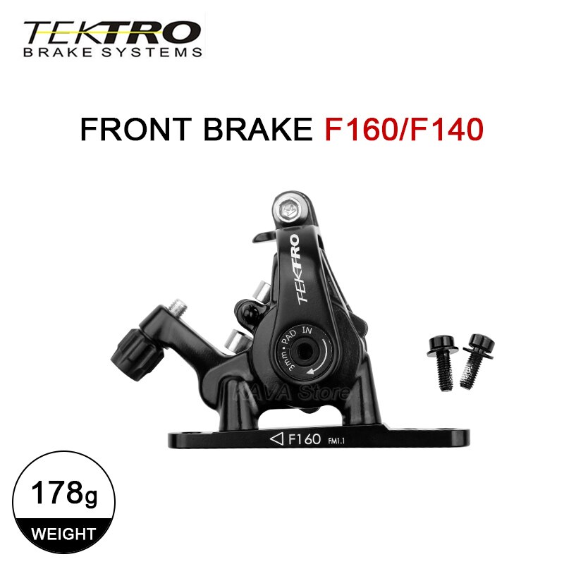 Tektro MD-C550 Road Bike Brakes Flat Mount Disc Brake Cliper Double Piston Bicycle Dual Piston Brakes: Front Brake