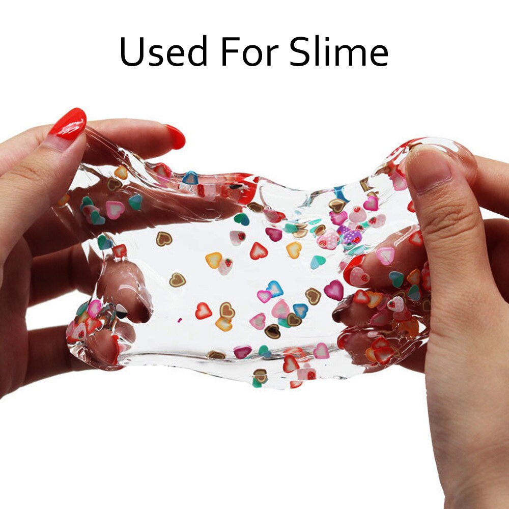 200pcs Frutta Bead Pendenti e Ciondoli per Slime Accessori Birichino Decorazione FAI DA TE Aggiunta in Melma Clound Sabbia Giocattolo di Riempimento Scintillio Chiaro set