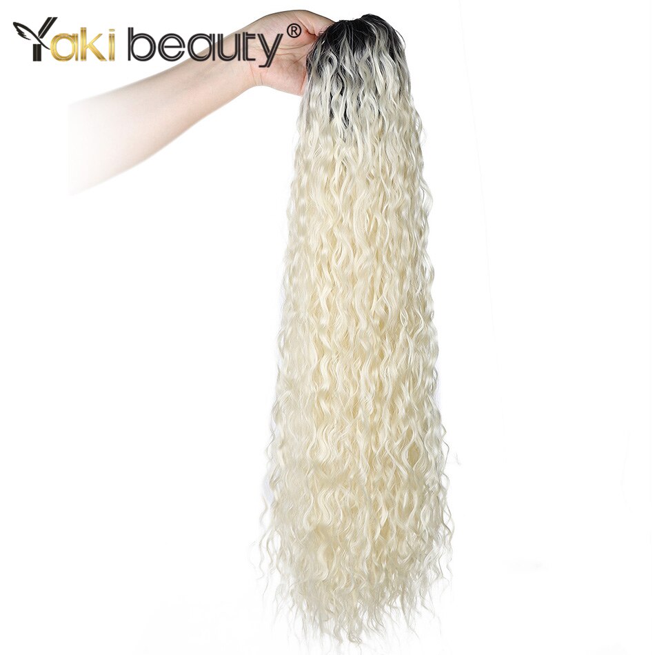 32'' Ponytail Synthetic Hair Extension 140g Tail On An Elastic Band Curly Locks Hair YAKI BEAUTY For Women: T2-613