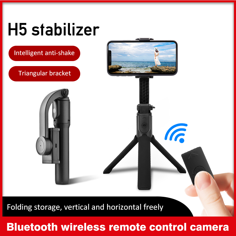 Single Achse Hand Gimbal H5 Stabilisator mit Anti-schütteln stativ halterung Für Smartphone Samsung Iphone X XR Gopro Kamera Aktion