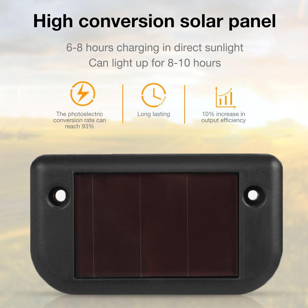 solenergi ledet gjerde lampe utendørs dekk trinn lampe vanntett terrasse trapp hage gjeng dekor lys