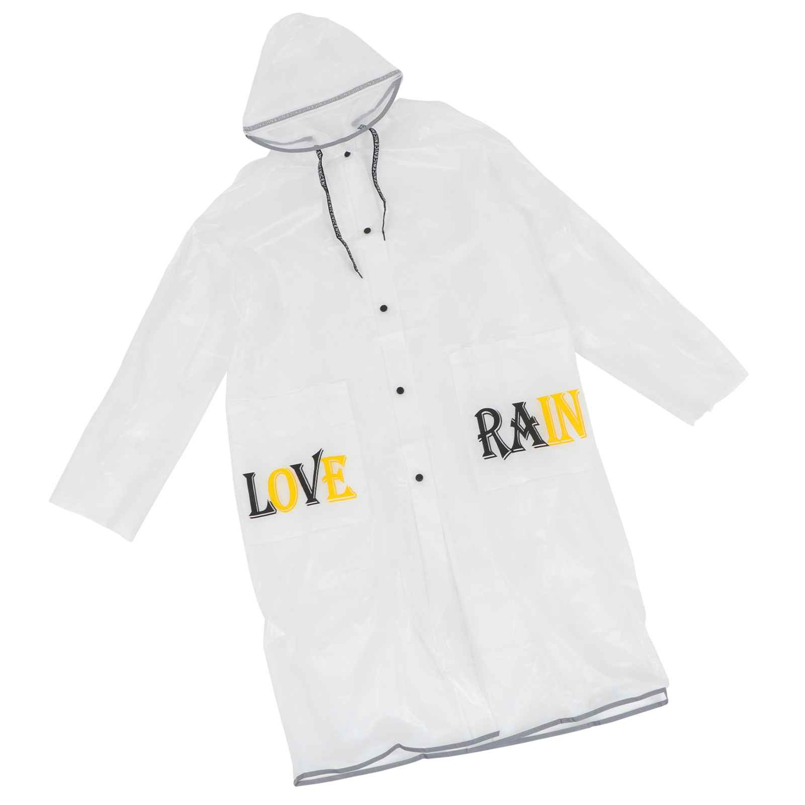 Outdoor Poncho High Neckline Rain Poncho Unisex Used Raincoat Rainy Day Accessory: Default Title