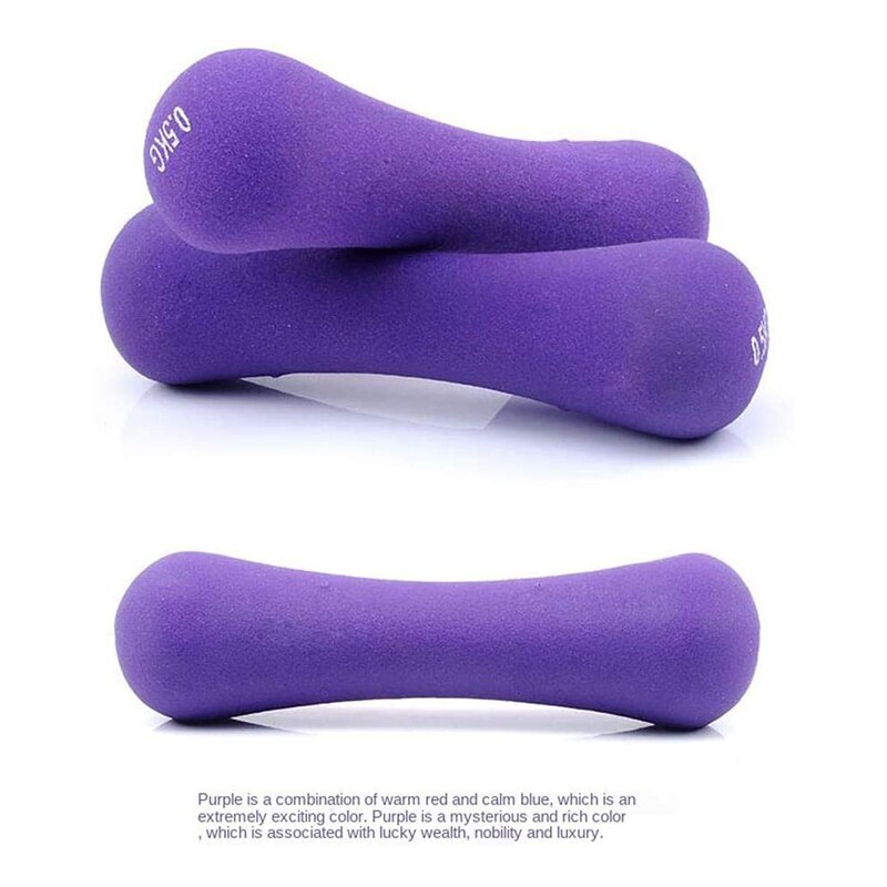 Haltère osseux 2 pièces pour femmes, poids, équipement d'entraînement physique, bras fin, poids, musculation en intérieur, 750g