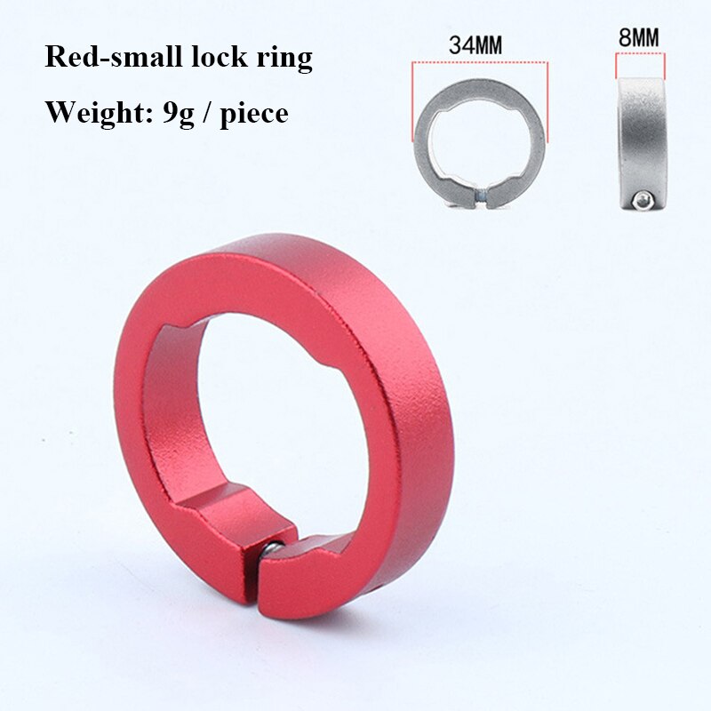 2 stücke Fahrrad Griffe Ring 8/12mm Aluminium Legierung Ende Schloss Ringe MTB Mountain Road Bike Lenker Fahrrad teile radfahren Zubehör: 2pcs RED 8MM