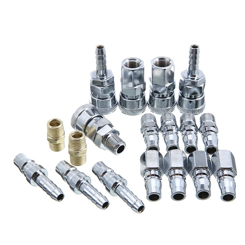 Socket Air Compressor 18PCS Pneumatic Fittings Air Compressor Hose Quick... – Grandado