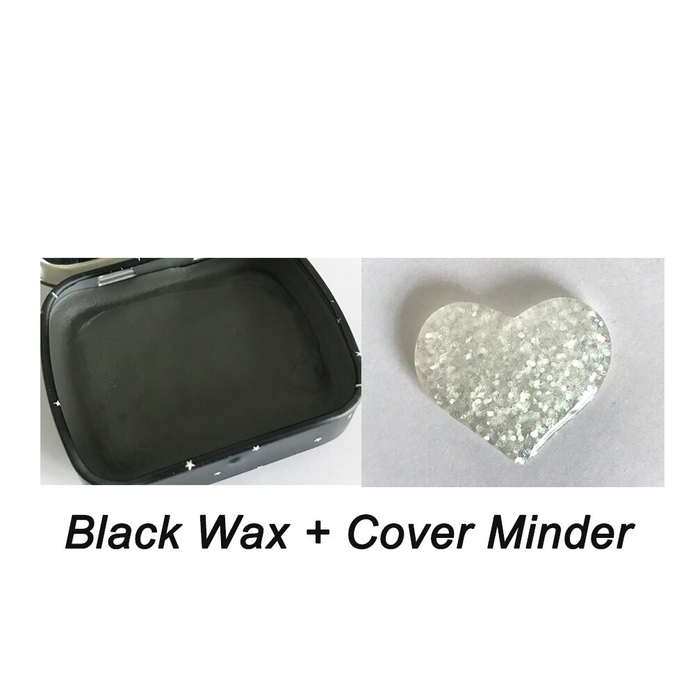 Sticky Wax in Tins for Diamond Painting DIY 5D Painting Clay with Cover Minder Keep Your Paper Cover, Sticky Wax Cover Minder: black