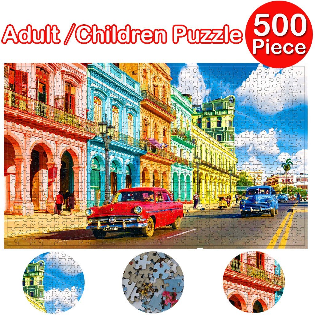 500 Piece Large Puzzle Game Adults Puzzles for children Interesting Toys brinquedos jigsaw puzzle игрушки для девочек: H