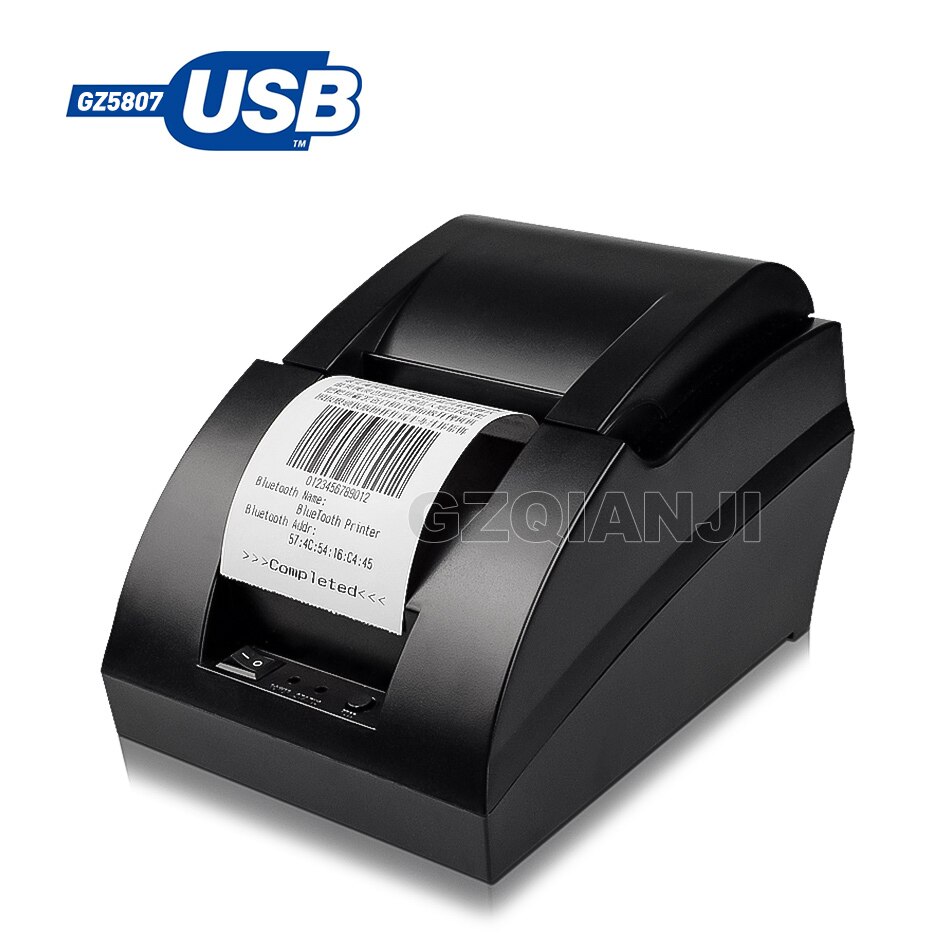 58mm thermal USB Bluetooth 2 inch receipt Bill printer 58mm usb thermal printer usb pos system for supermarket: USB Port / EU plug