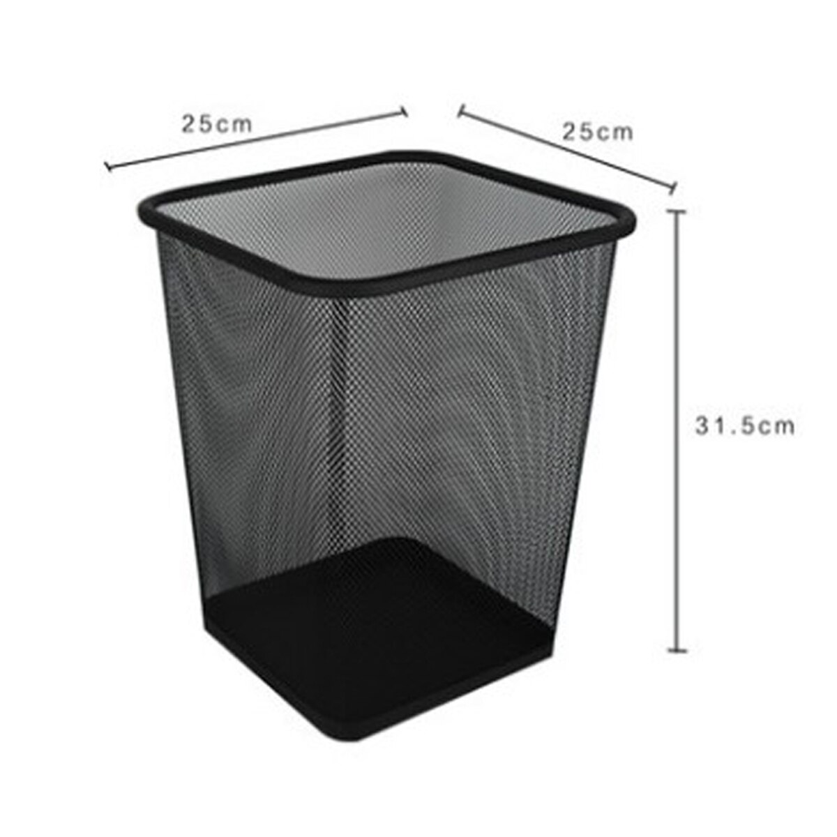Square Mesh Wastebasket Trash Can of Small and Large Size Paper Basket Waste Bins for KItchen Bedroom Office and Home Use