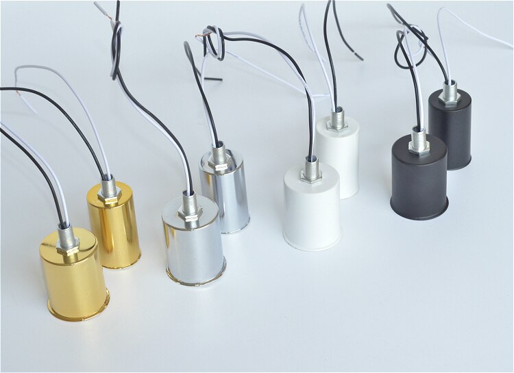 Portalámparas pequeño E14 E27 de cerámica de alta temperatura con rosca para lámpara de techo, lámpara de pared, candelabros, accesorios de iluminación para bricolaje