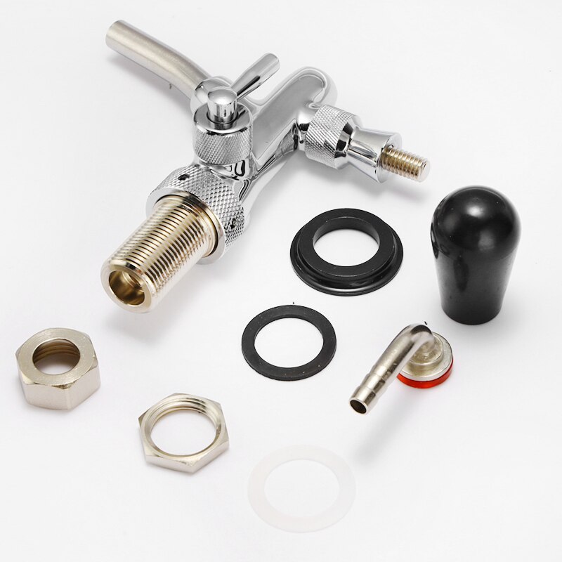 G5/8 Rvs Tapbier Kraan Verstelbare Kegerator Schacht Met Flow Controller Tap Dispenser Bar Homebrew Gereedschap