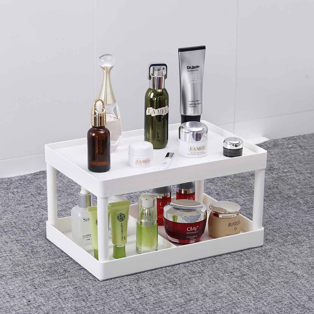OTHERHOUSE Desktop Cosmetic Storage Rack Shelf Makeup Organizer Bathroom Kitchen Crute Storage Rack Multilayer Detachable