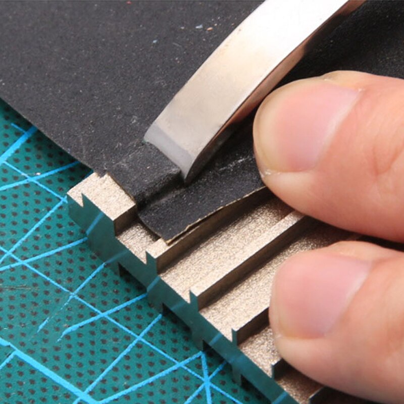 Double side Repair tool for Sharpening Knife Sharpeners Wide Shovel Cutting Leather Thinner Edge Skiving Tool Leathercraft