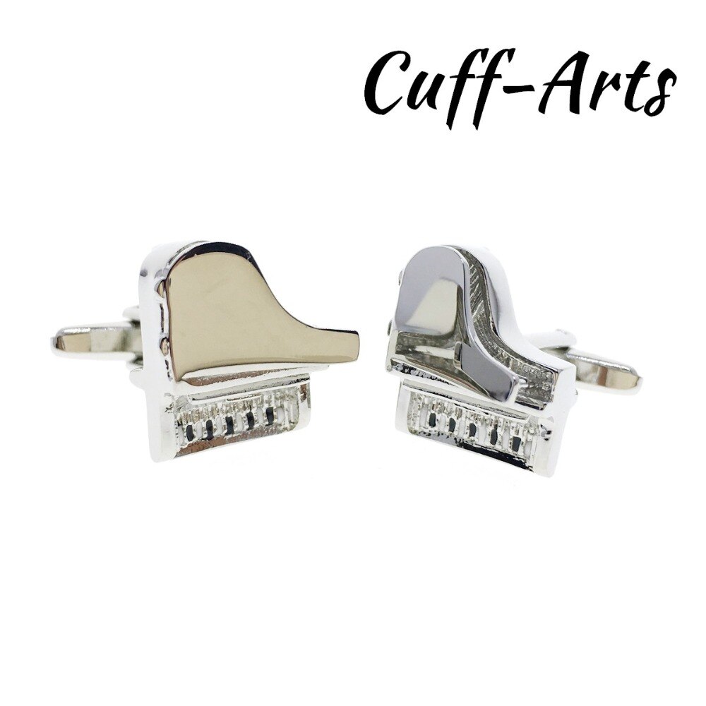 Abotoaduras para Mens Abotoaduras de Alta Qualidade Abotoaduras de Música de Piano Presentes para Homens Camisa Cuff links por Cuffarts C10196