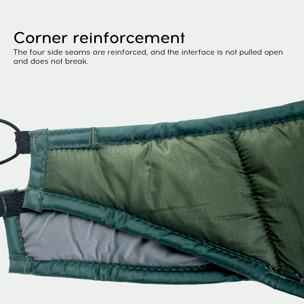 Hamaca de algodón ultraligero cubierta superior térmica bolsa de hamaca para dormir invierno cálido bajo manta de edredón hamaca algodón para exterior