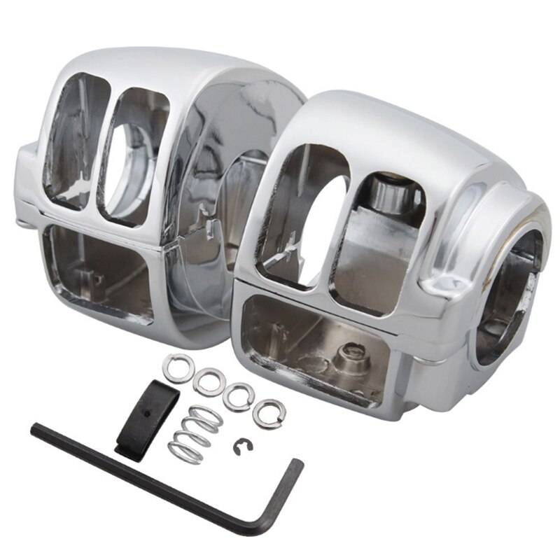 Motorsykkel aluminium krom styret bryterhus deksel til sportster dyna softail v-stang 2002-