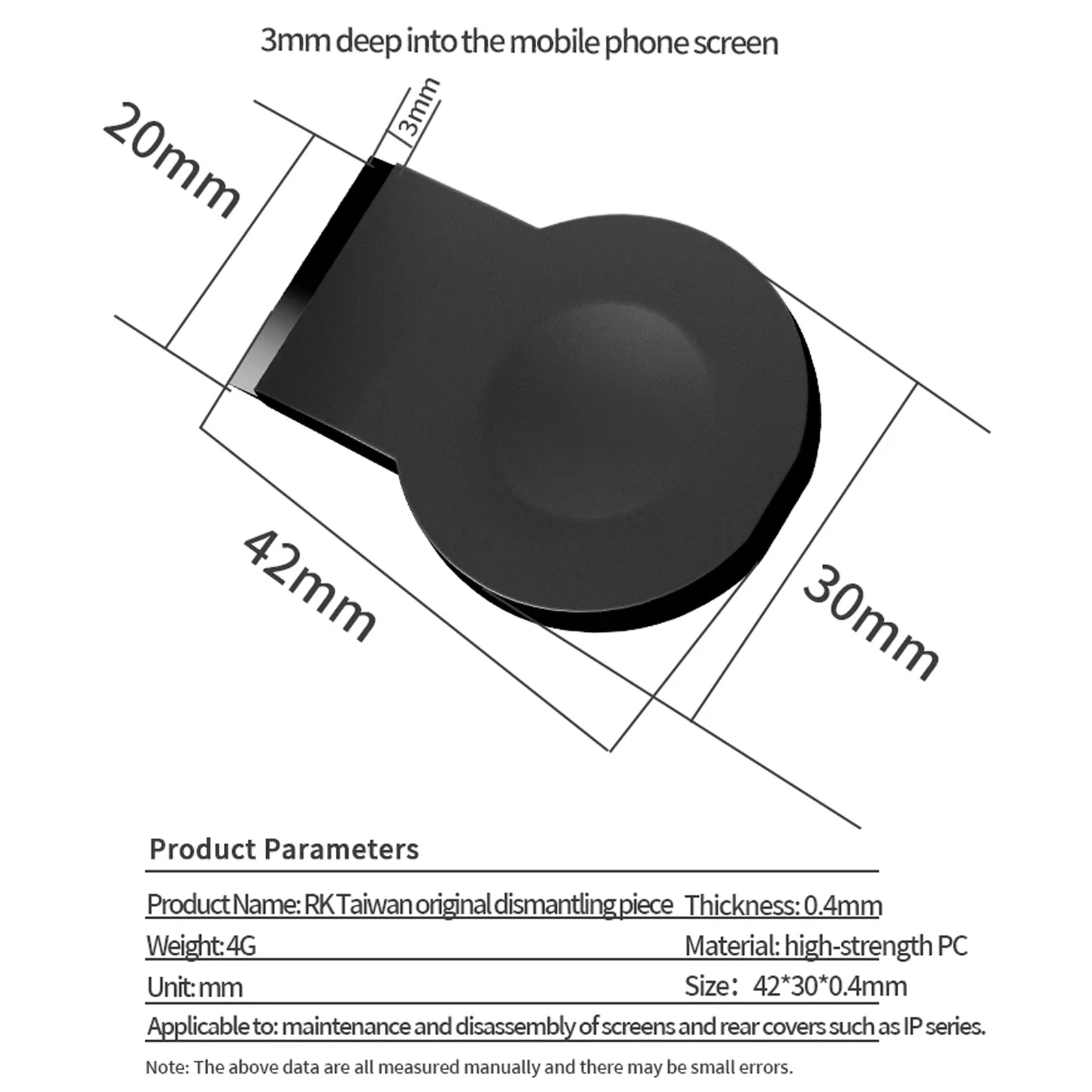 RK 10 stücke Handy Reparatur Bildschirm Demontage Chip Für iPhone iPad Tablet Bildschirm Zurück Abdeckung Demontage Separate Reparatur Werkzeug