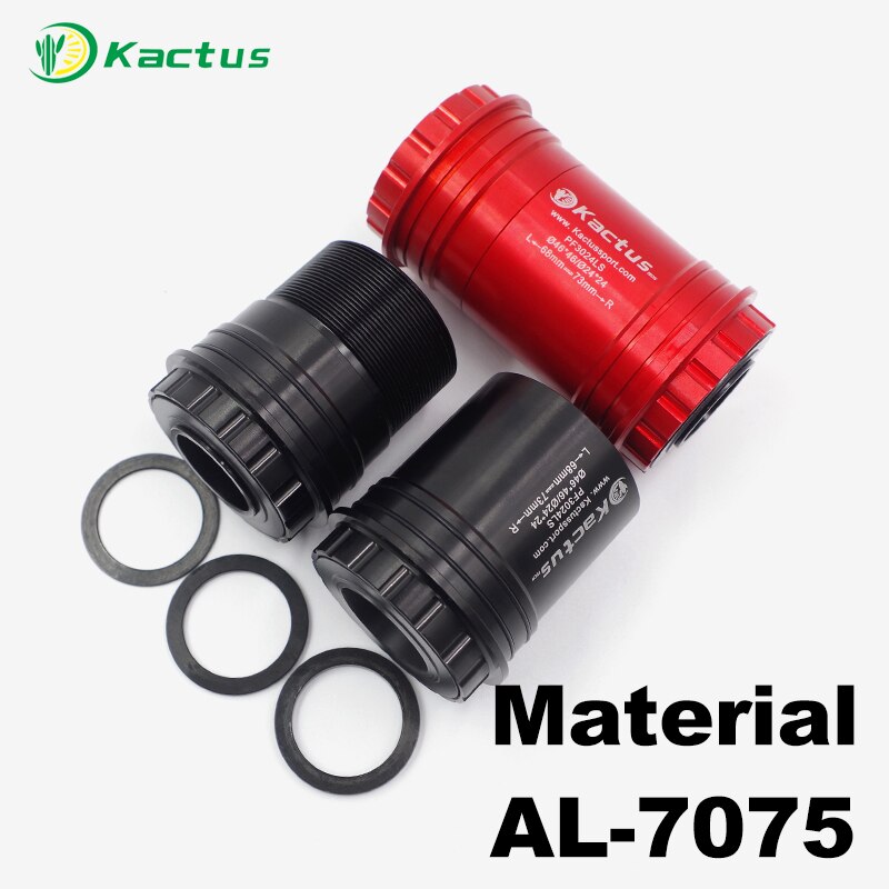 Kactus tech pressfit lock cykel bundbeslag  bb30 to 22 24 press fit keramiske lejer bundbeslag 68 73 kranksæt bb dele