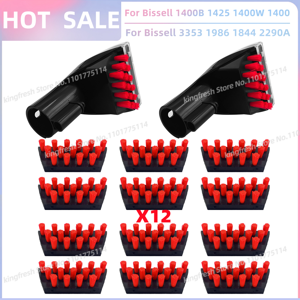 Fit For Bissell Little Green 1400B 1425 1400W 1400 1844 2290A 1425 1986 2458 3194 3353 3588F Series Replacement Brushes: MULTI
