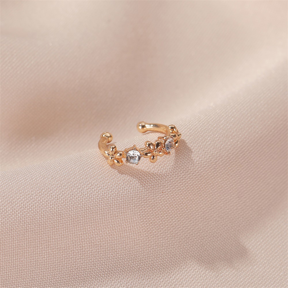 Modyle Einfache Kristall Gold Ohr Manschette Clip Auf Ohrringe Koreanische Earcuff Für Frauen Clips Ohrringe Ohne Durchbohrten Ohr Clip Pendientes