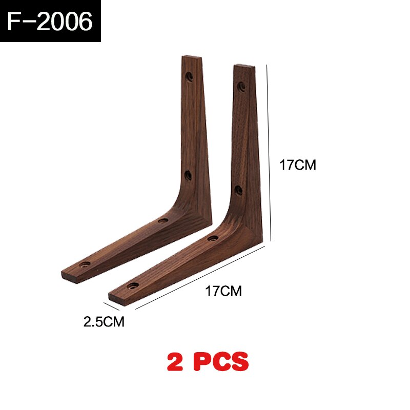 Solid wood wall shelf support bracket living room Storage rack bracket tripod: F-2006