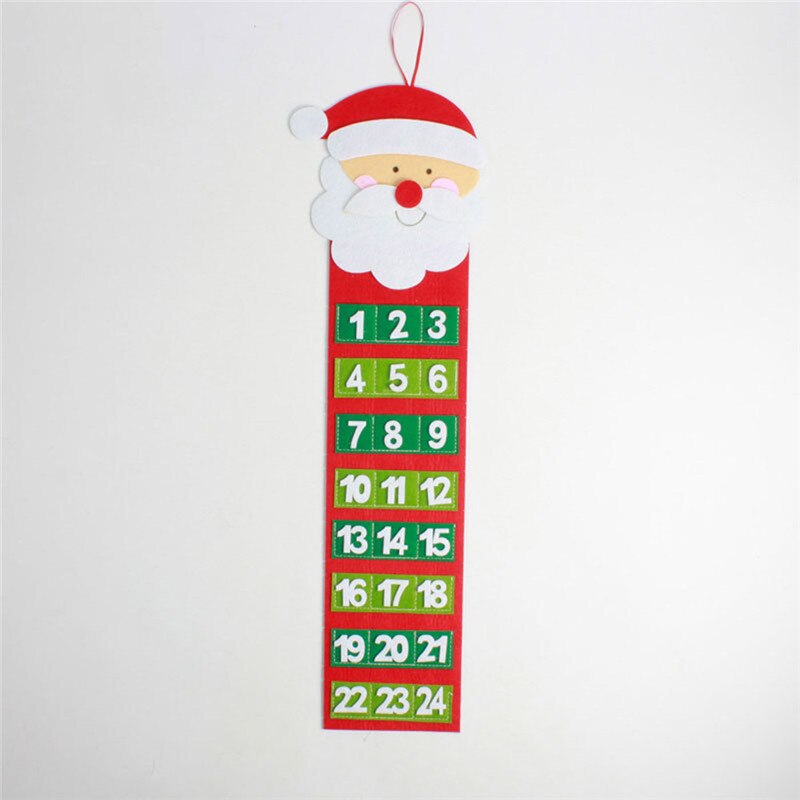 Kerstkalender deur muur raam kerstdecoratie kerst adventskalender kerstman sneeuwpoppen hangend kerst 1pc