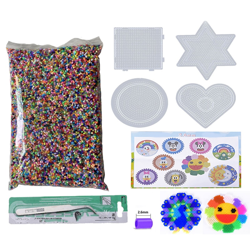 2.6mm Mini Hama koraliki koraliki do łączenia zestaw puzzle zabawki 24 48 72 kolor Hama koraliki Diy puzzle wysokiej jakości Handmade prezent zabawka dla dzieci