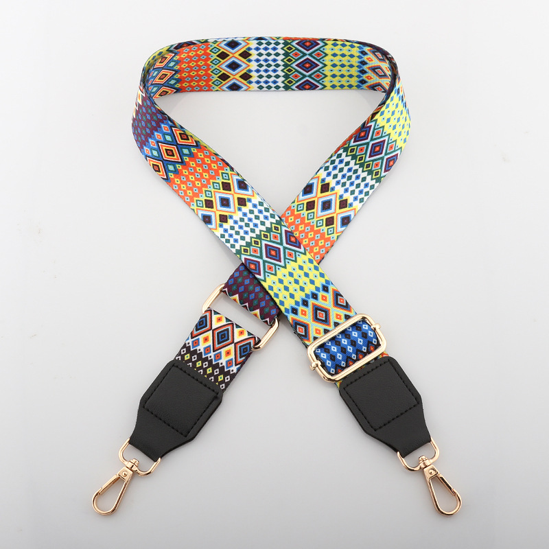 Nylon/Katoen Tas Riem Vrouw Gekleurde Bandjes Voor Crossbody Messenger Schoudertas Accessoires Verstelbare Geborduurde Riemen Riemen: 07