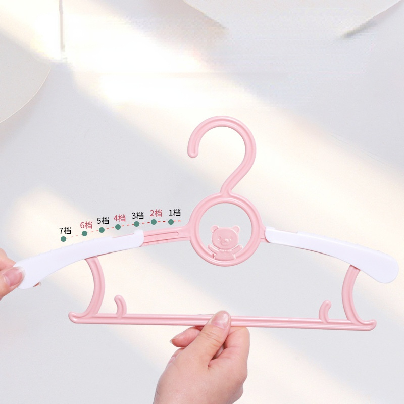 Cintre rétractable coupe-vent pour enfants, étagère à vêtements en plastique pour enfants, étagère de séchage pour bébé, sans Trace, antidérapant pour adultes