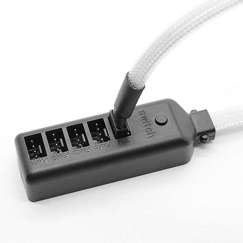 1 To 5 4Pins Fan Hub Case Chassis 12V Cpu Rgb Cooler Splitter for Cooler Case Chassis Cooling Fan Power