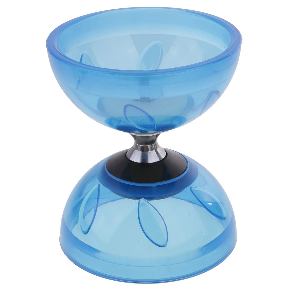 Diabolo Truc Stokken Set Traditionele Circus Game Jongleren Diabolo Speelgoed Clown: blue 10.5cm