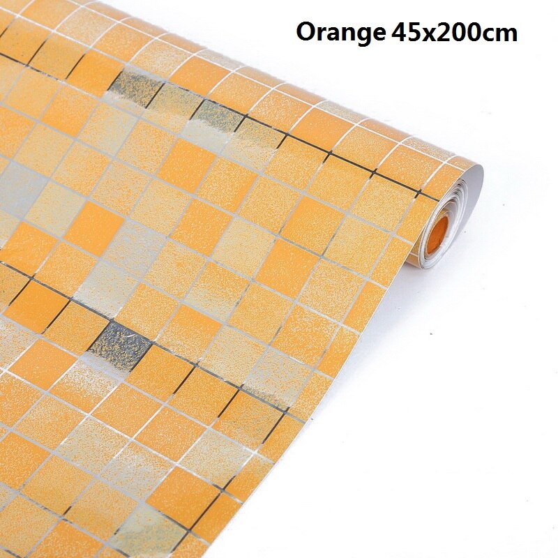 Autocollants muraux en PVC brillant imperméable | 1M/rouleau, autocollant mural pour armoire, papier peint auto-adhésif Contact d'armoire pour meubles, salle de bain, cuisine