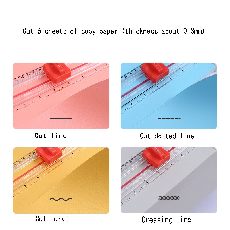 Fromthenon A34 Photo Quiet Book Manual Paper Cutter Paper Cutter DIY Dotted Line Straight Wave Creasing Paper Cutter Machines