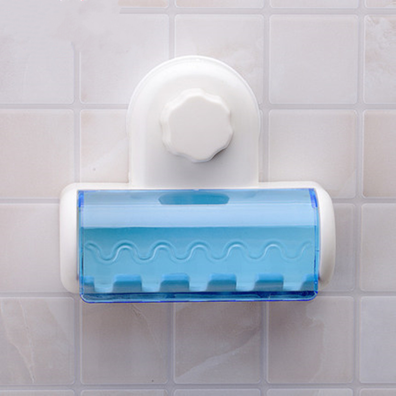 Praktische Plastic Tandenborstel Houder Met Sucker Muur Mount Tandenborstel Opslag Rack Organizer Badkamer Accessoires
