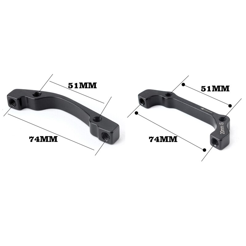 2 Juego de adaptador de montaje de pinza de freno de disco Is/Post para Shimano Hayes Mtb, 1 juego delantero 180Mm trasero 160Mm y 1 juego delantero 160Mm trasero 140M