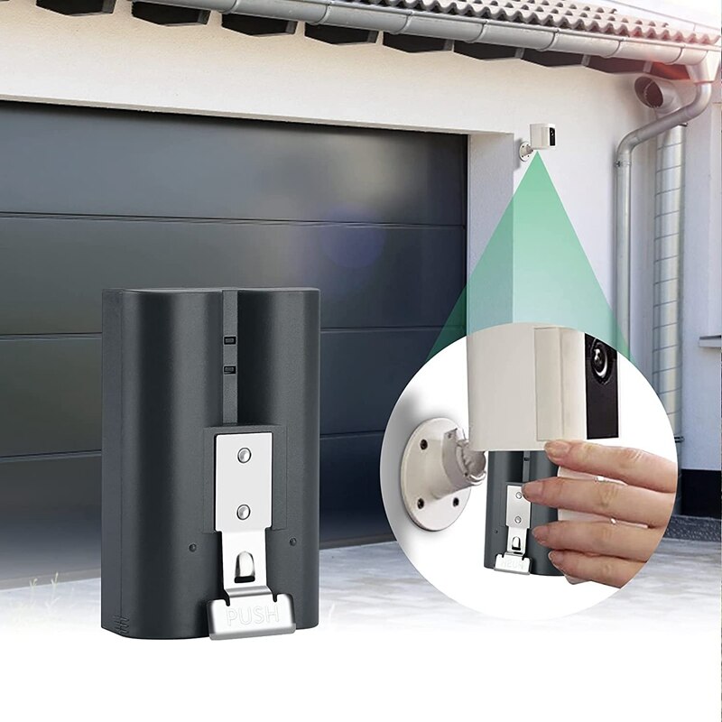 RISE-Ring Battery Rechargeable 3.65V 6040MAh Compatible with Ring-Doorbell-Spotlight Cam 1/2/3/4 Spotlight Stick Up Cam,1Pcs