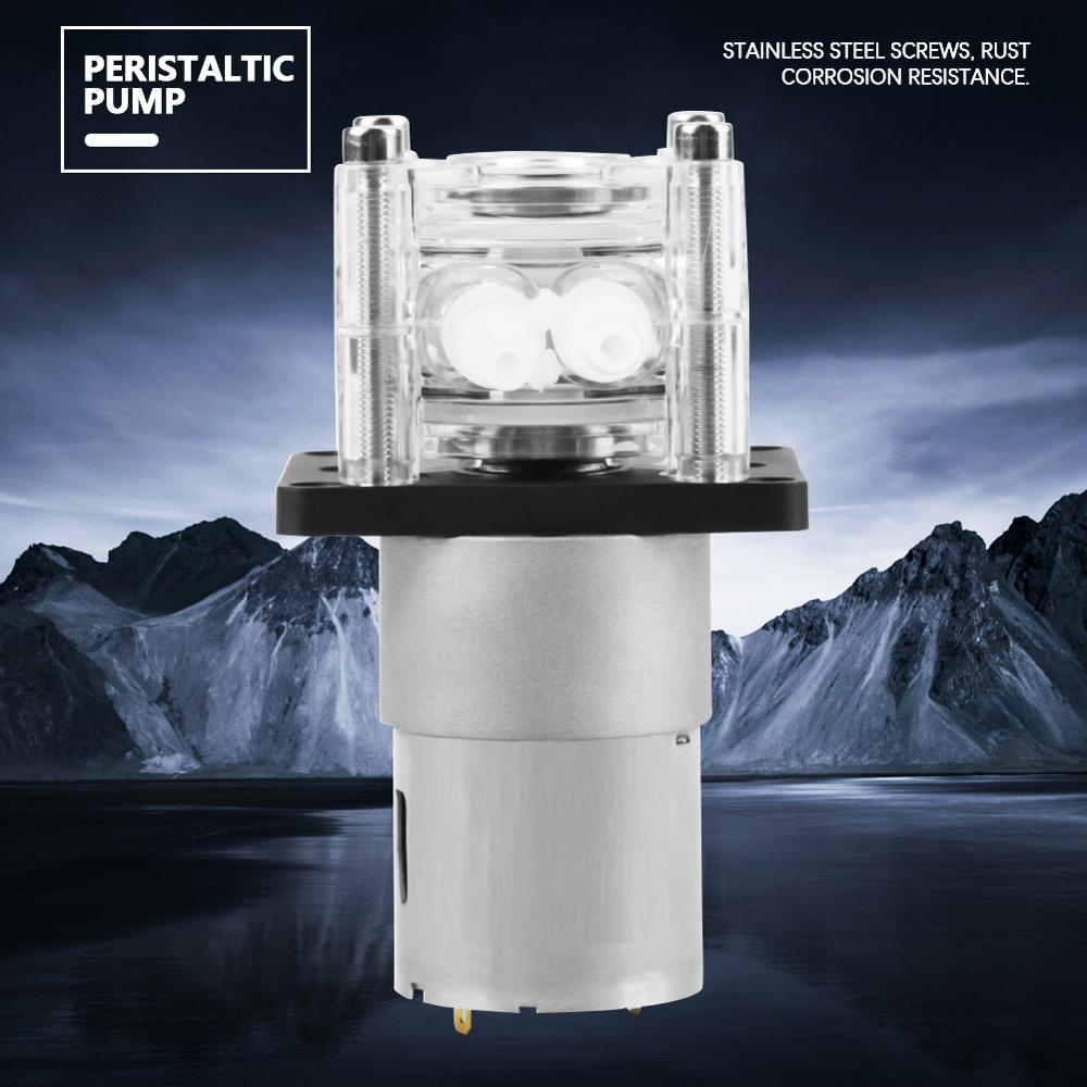DC 12V High Flow Peristaltic Pump Tube Vacuum Peristaltic Pump For Aquarium Lab Analytical Water Ball Bearings High Quanlity