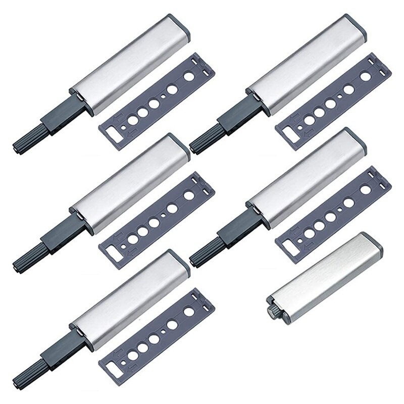 Push Latches for Cabinets 6 Pack Push to Open Cabinet Hardware Push Press Latch Kitchen Door Push Release Latch: Default Title