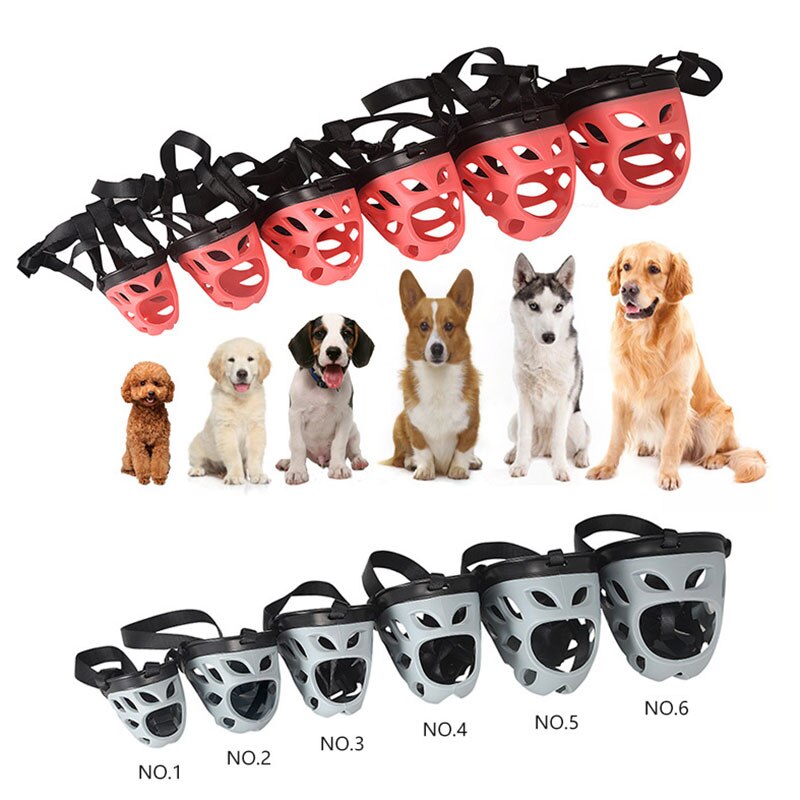 Breathable Soft Pet Dog Muzzle Silicone 6 Sizes Puppy Face Mask Anti Biting Barking Pet Training Accessories Basket Muzzle