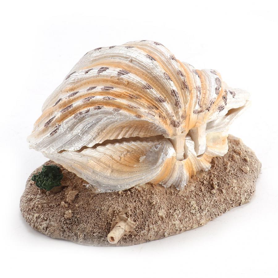 Barboteur en perles de coquillage pour Aquarium, ornement artificiel pour faire des bulles d&#39;air en corail