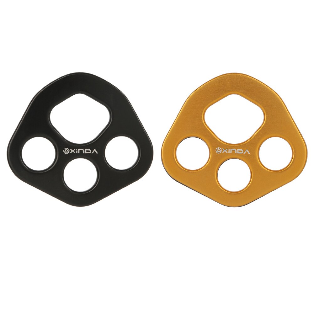 Xinda Anchor Divider Plate Survival 30kN Rock 4 Hole Force Plate Rope Climbing Device for Family Outdoor Camping Accessories