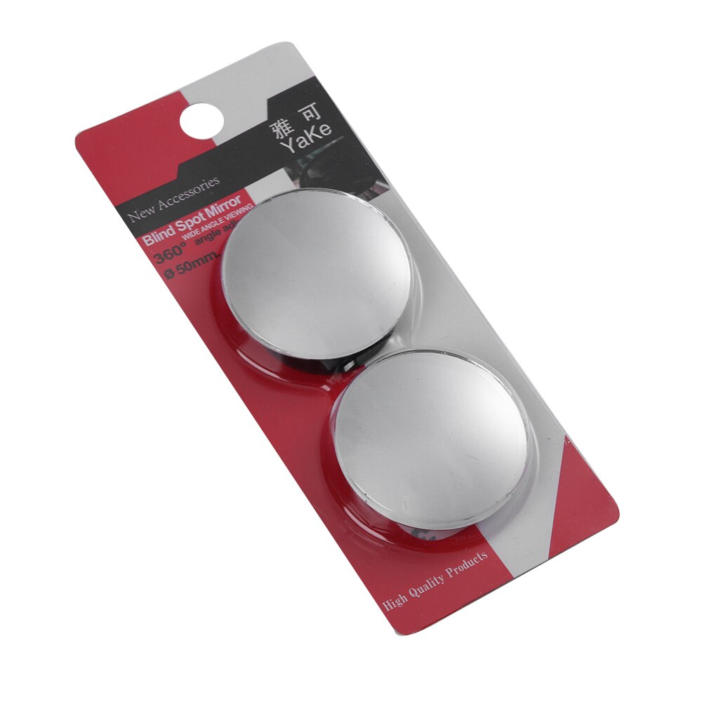 Car Rear view Convex Mirror 360 Degrees Rotating Wide Angle Round Convex Mirror Wide Angle Blind Spot Auto Exterior Accessory