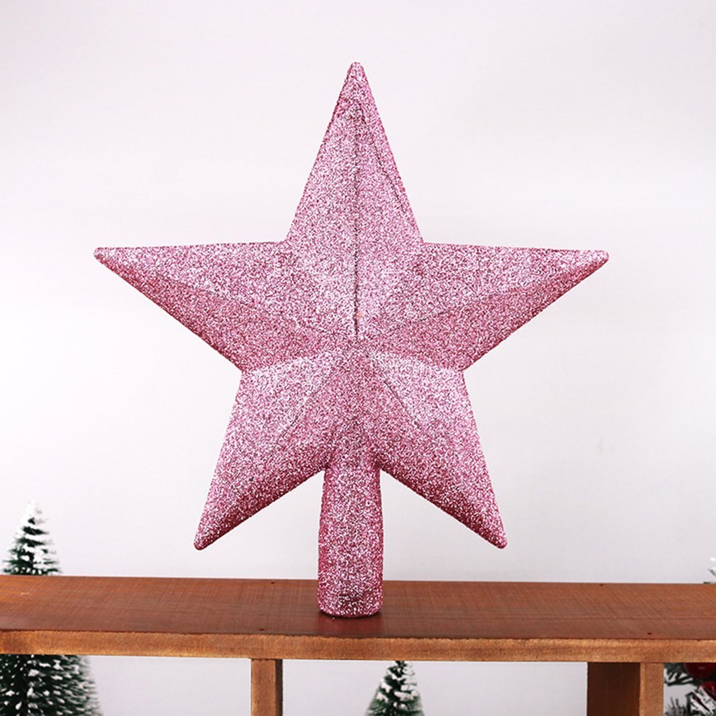 Christmas Tree Top Star 3D Five-point Star 15cm Christmas Home Table Topper Christmas Decoration Merry Christmas