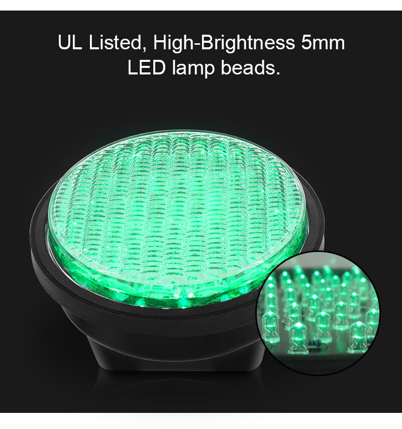 IP65 Dia. 100mm Red Yellow Green led traffic modules for traffic lights